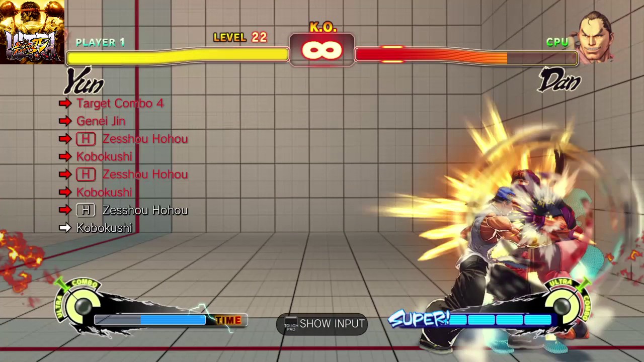 Ultra Street Fighter IV - Yun Ultra Trial 22