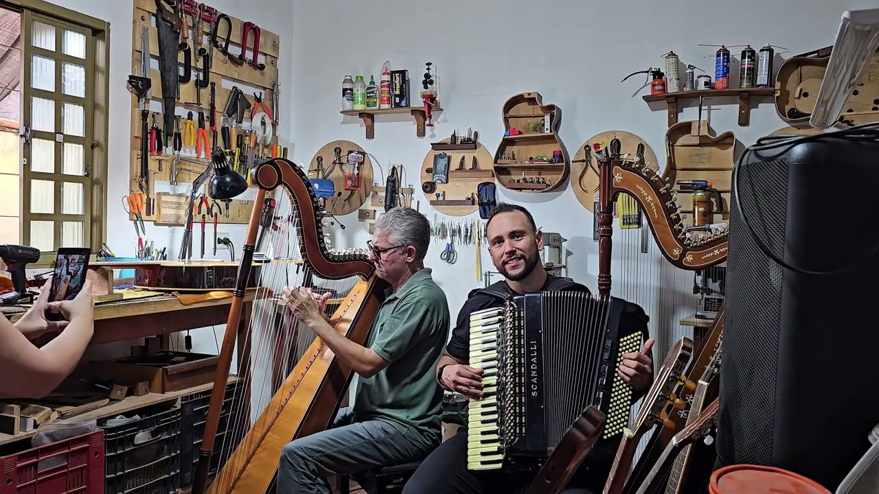 HARPA & ACORDEON - Narcizo, Lucas Batalha e Wellington Pavas 