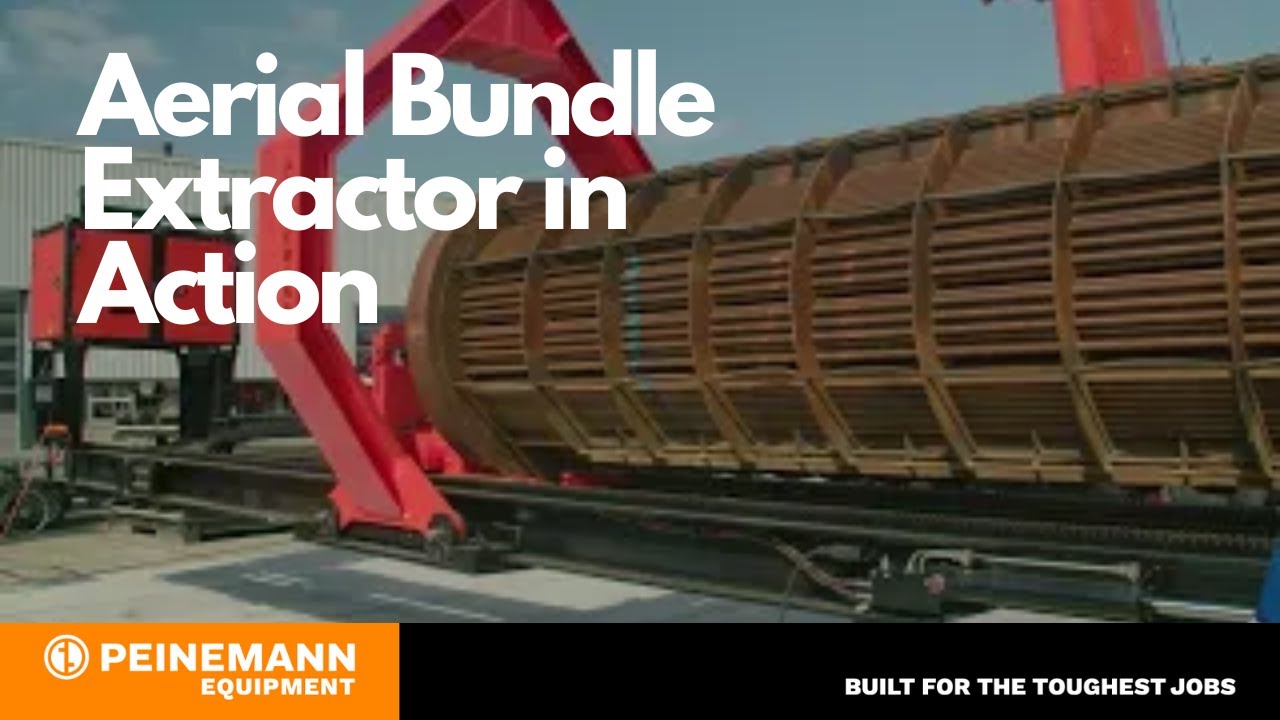 Aerial Bundle Extractor in Action - Peinemann Equipment