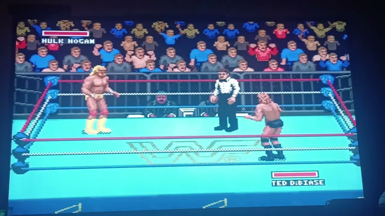 WWF SUPER WRESTLEMAINA SEGA GENESIS  Hulk Hogan vs Ted  DiBiase 