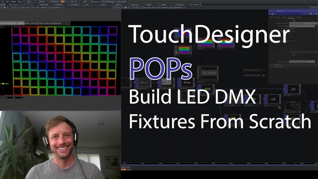 POPs - Build LED DMX Fixtures in Touchdesigner with the DMX Fixture POP #touchdesigner #pops