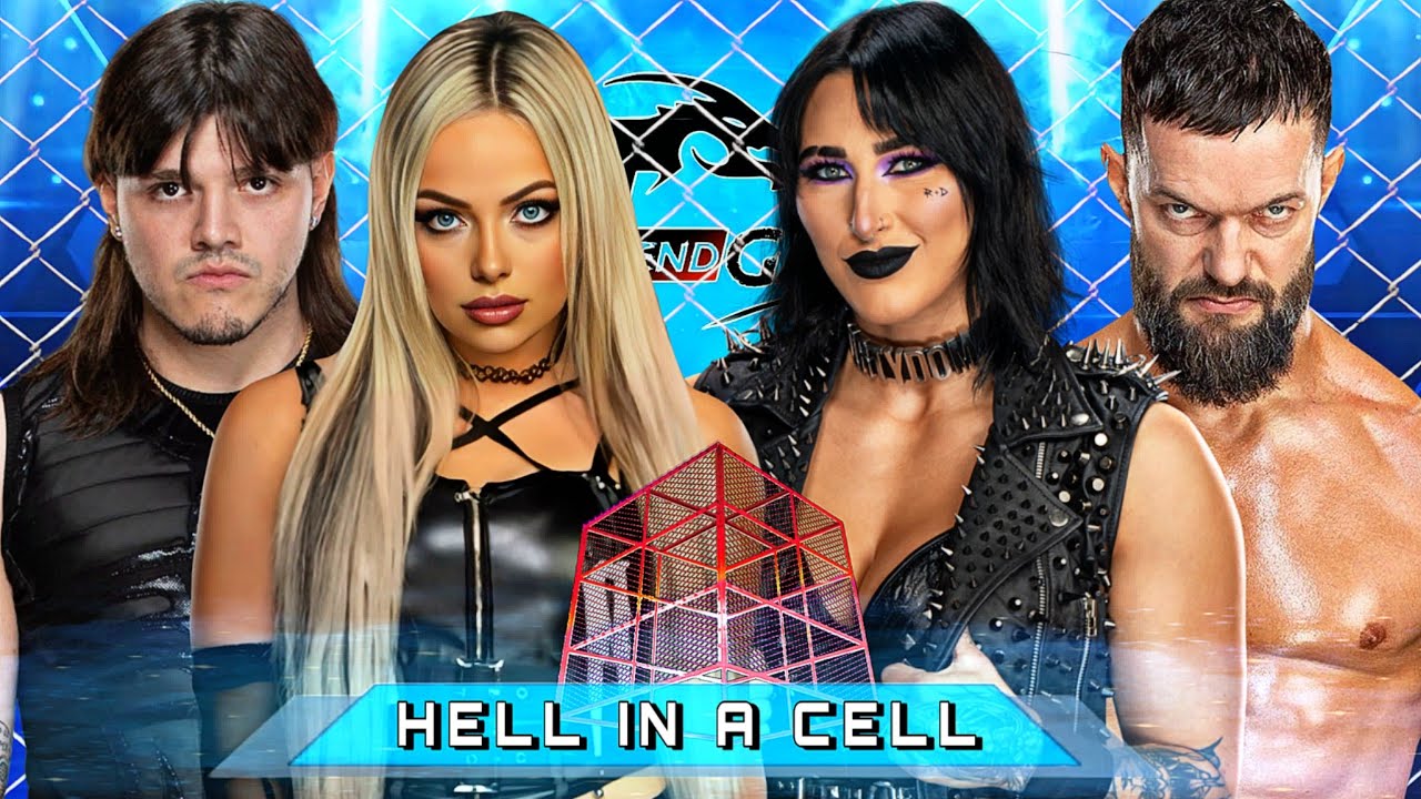 WWE 2K24 - Hell in a Cell | Liv Morgan & Dominik Mysterio Vs Rhea Ripley & Finn Balor