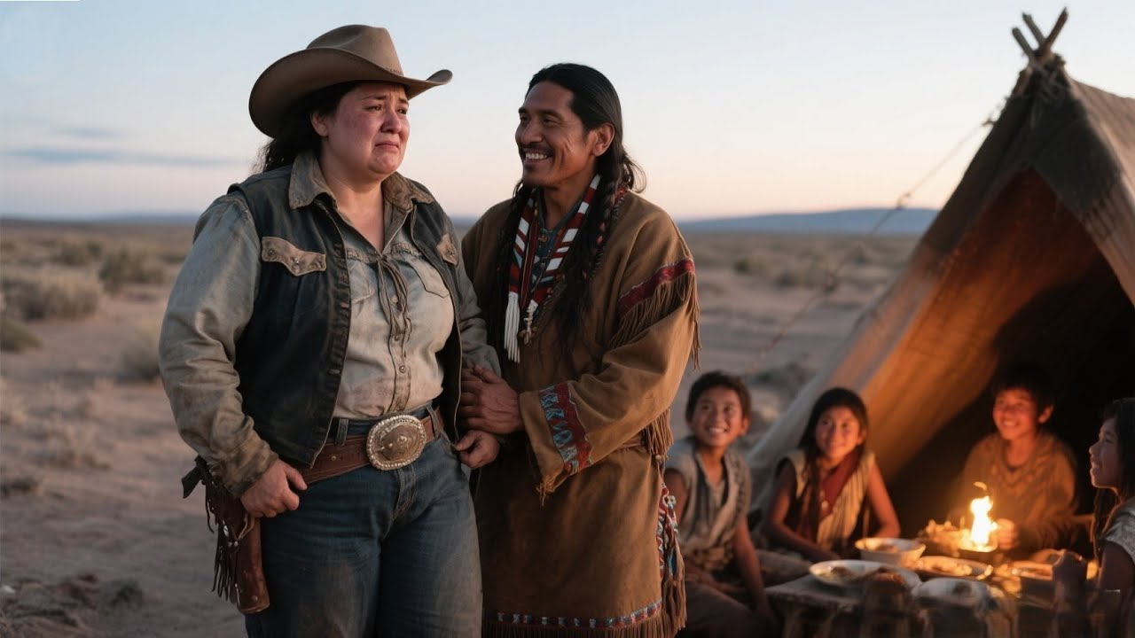 Cowgirl's father gave her to an Apache because she was Fattty… but he loved her like no one ever did