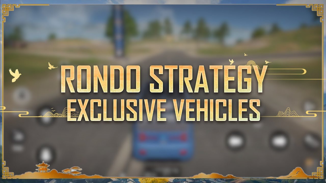 3.7 RONDO STRATEGY: EXCLUSIVE VEHICLES | PUBG MOBILE Pakistan Official