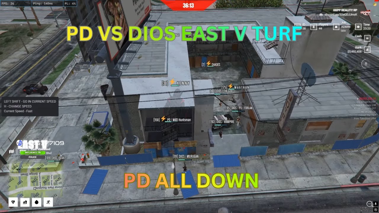 PD VS DIOS EAST V TURF | PD ALL DOWN