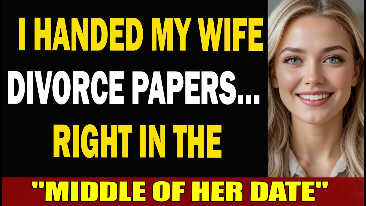 “I Handed My Wife Divorce Papers… Right In The Middle Of Her Date #betrayal