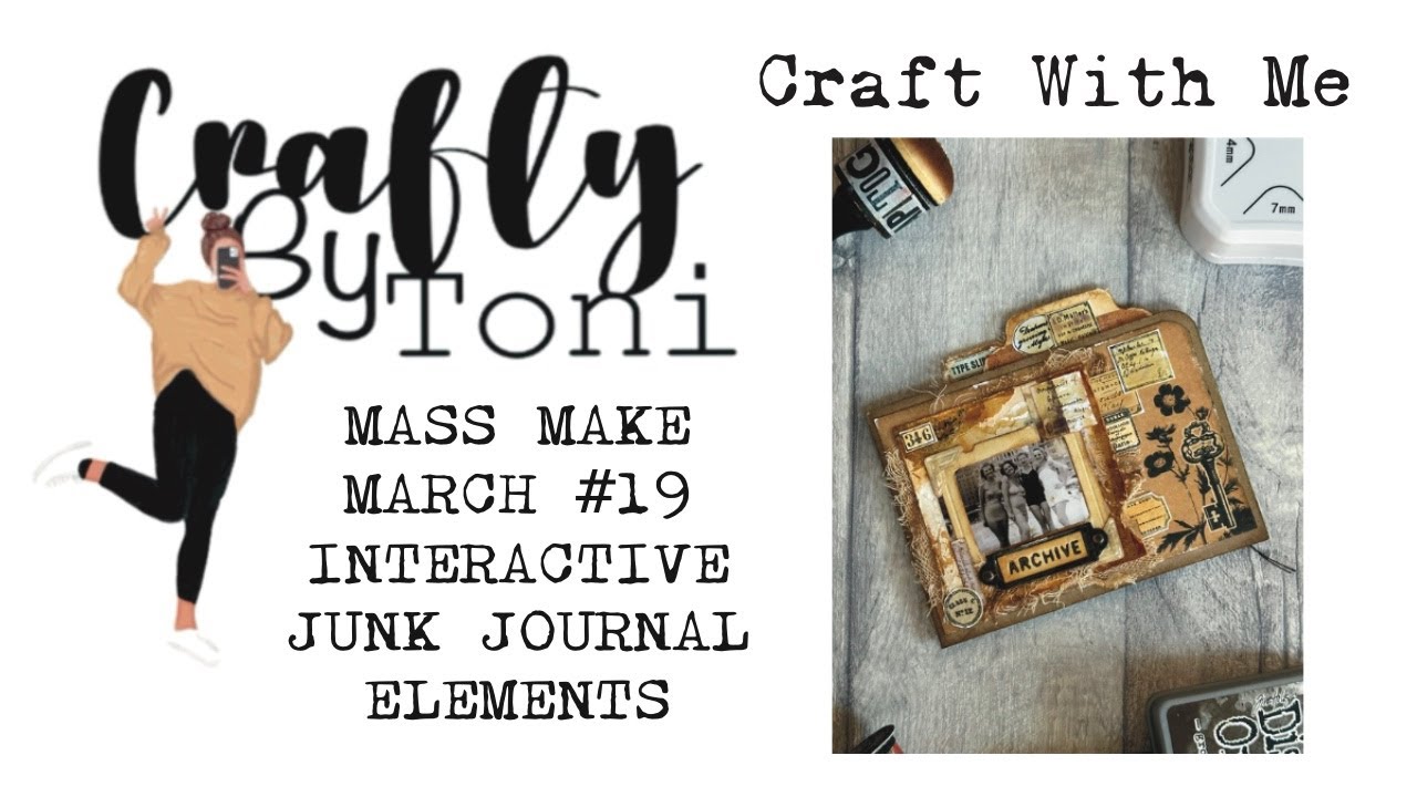 #craftwithme …#massmakemarch2025  #19 INTERACTIVE JUNK JOURNAL ELEMENTS #junkjournalideas