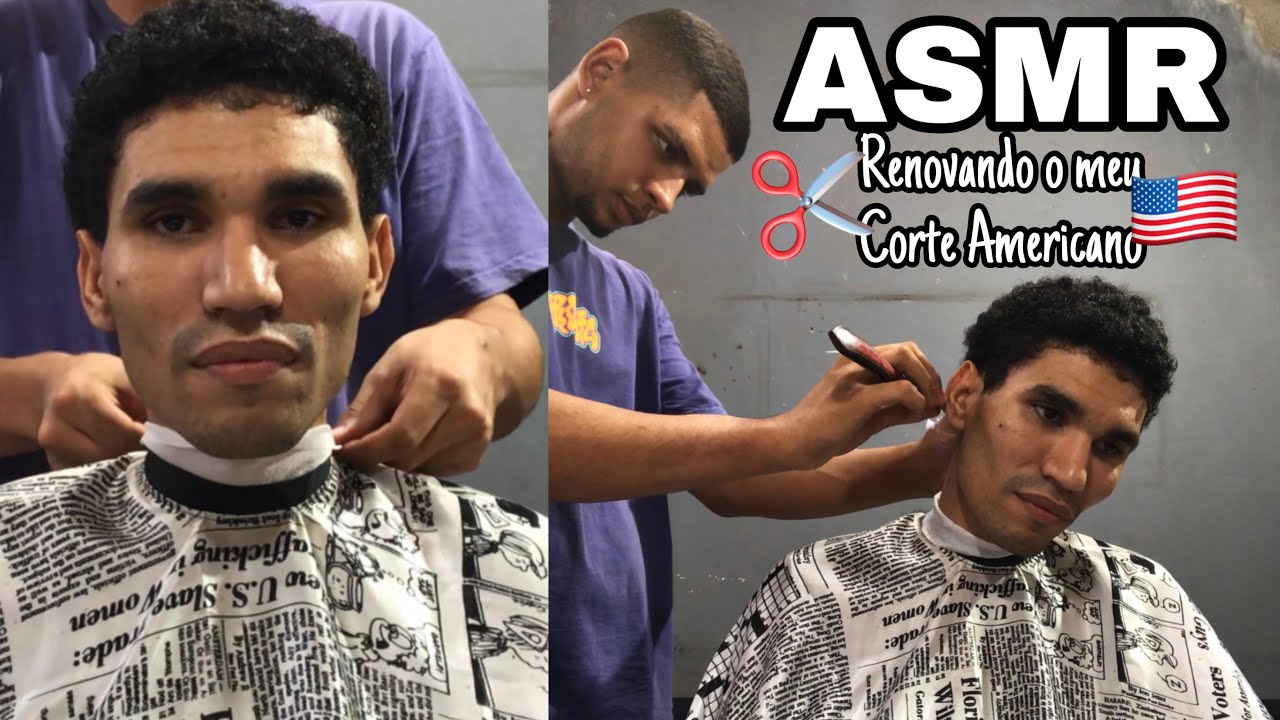 ASMR VLOG - RENOVEI O MEU CORTE AMERICANO!