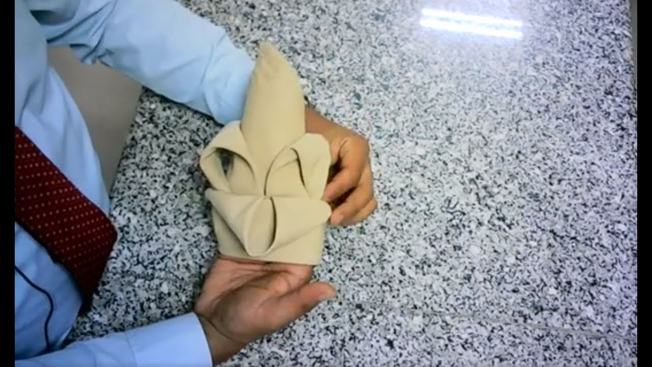 Dobleces de Servilleta: taberna, flor de lis