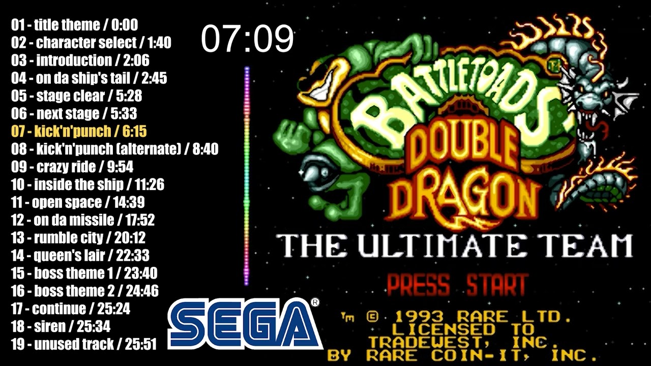Battletoads And Double Dragon OST - all soundtrack in one video | 1993 | SEGA Genesis/Mega Drive