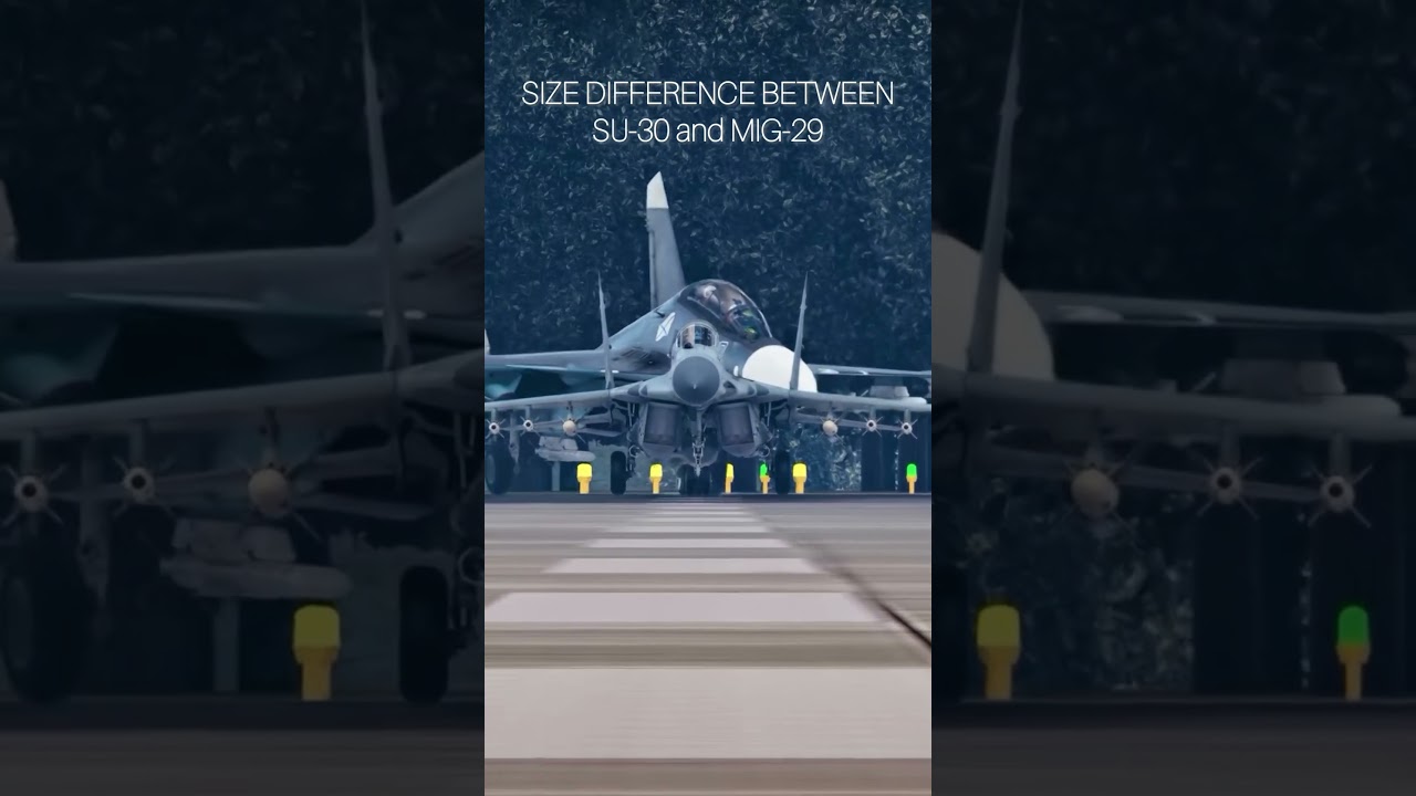 Su-30 vs MiG-29: The Size Difference Is Insane! #Su30 #MiG29 #fighterjets #aviation #comparison
