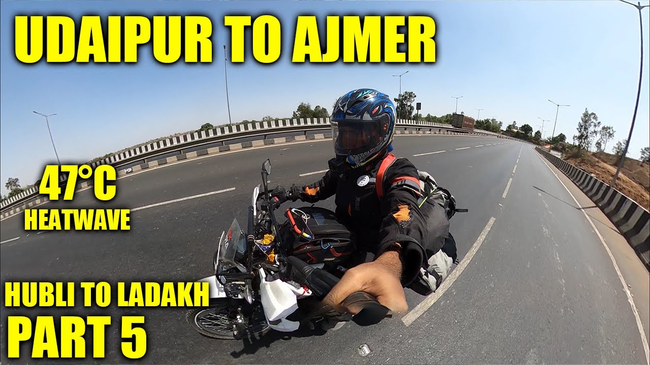 Part-5 🔥Adventure Bike Trip to Leh Ladakh | Udaipur to Ajmer | Xpulse 200 #TheGeekIndia #Kannadvlog