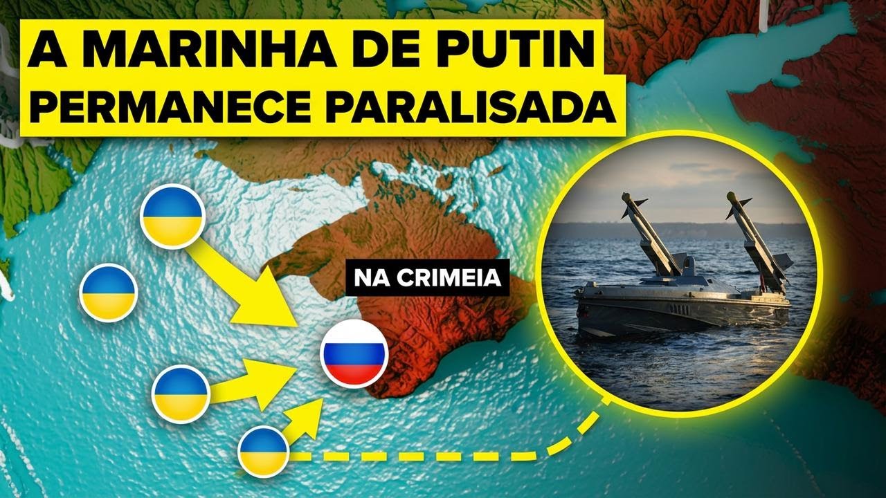 Navios russos se escondem de medo: Ucrânia domina o Mar Negro
