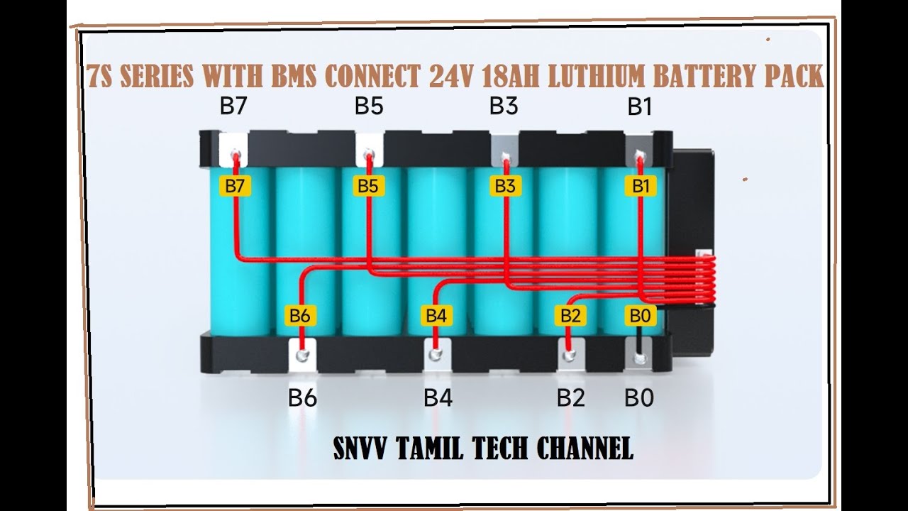 24v 7S 20A E Cycle, E Bike Lithium Ion Battery BMS Board with Heat Sink Protection