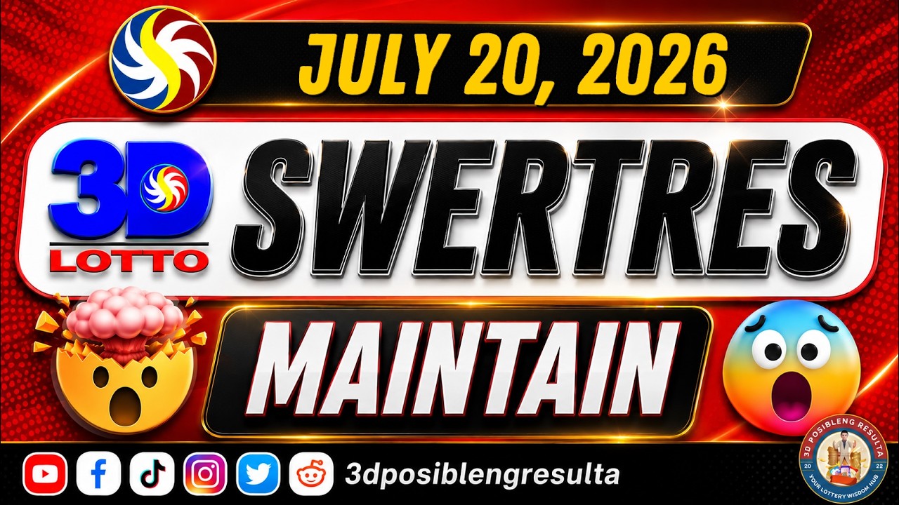 Swertres Possible Result Today &ndash; Hot Guide for July 20 2PM, 5PM & 9PM Draws
