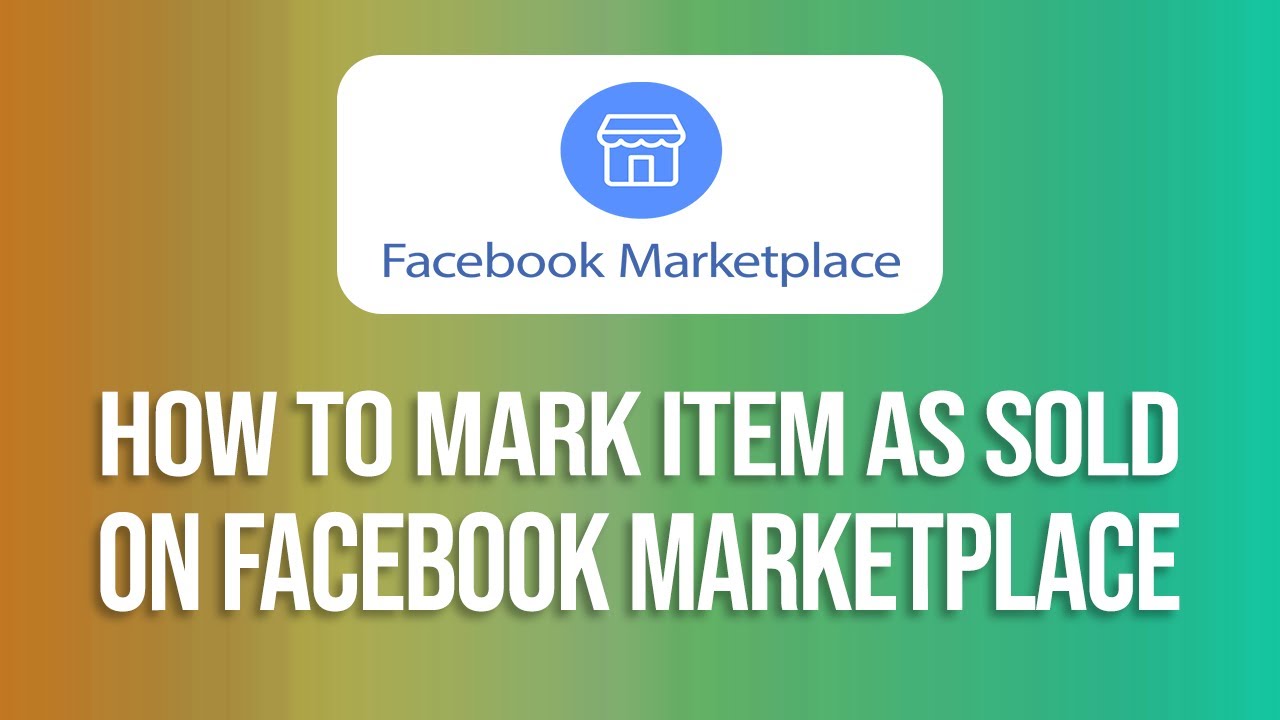 Как отметить товар как проданный на Facebook Marketplace: краткое руководство!
