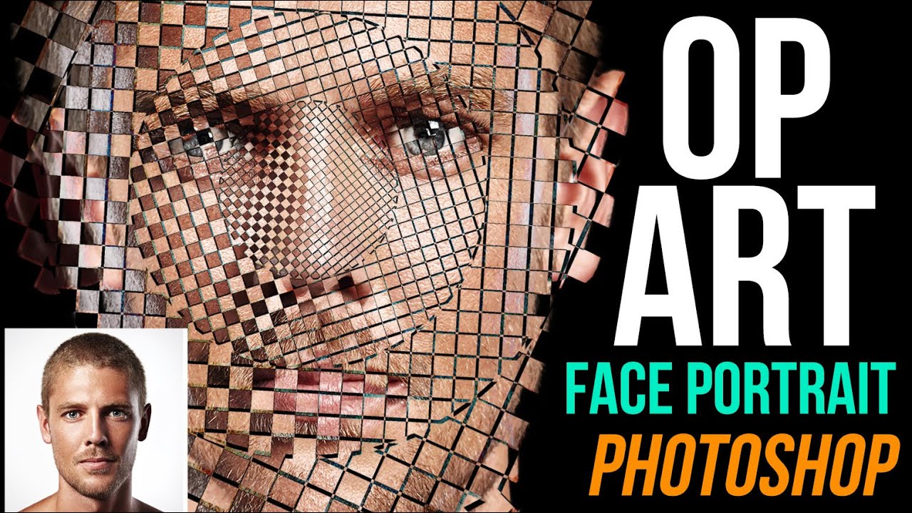 Photoshop: How to Transform FACES into Stunning, OP ART Portraits!