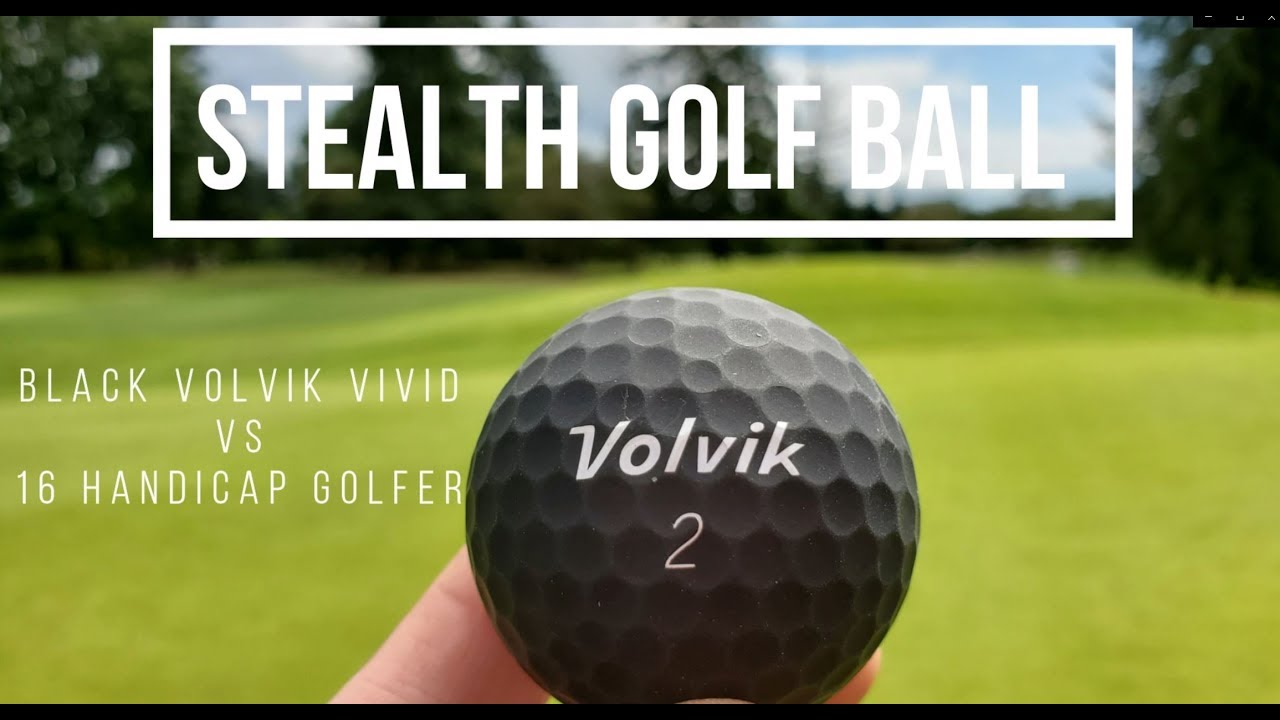 Testowanie Black Volvik Vivid, czyli Stealth Golf Ball