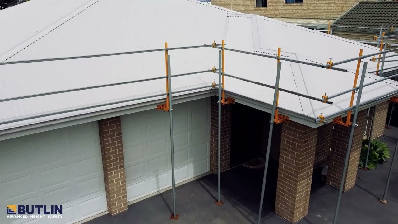 Safety Rail Edge Protection - Reroof System for Plumbing maintenance