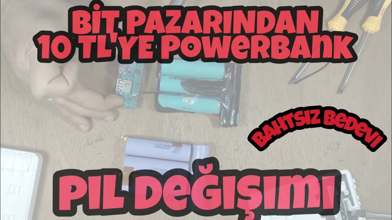 BEDAVADAN BİRAZ PAHALI... BİT PAZARINDAN SAMSUNG POWERBANK VE PİL DEĞİŞİM TAMİRİ