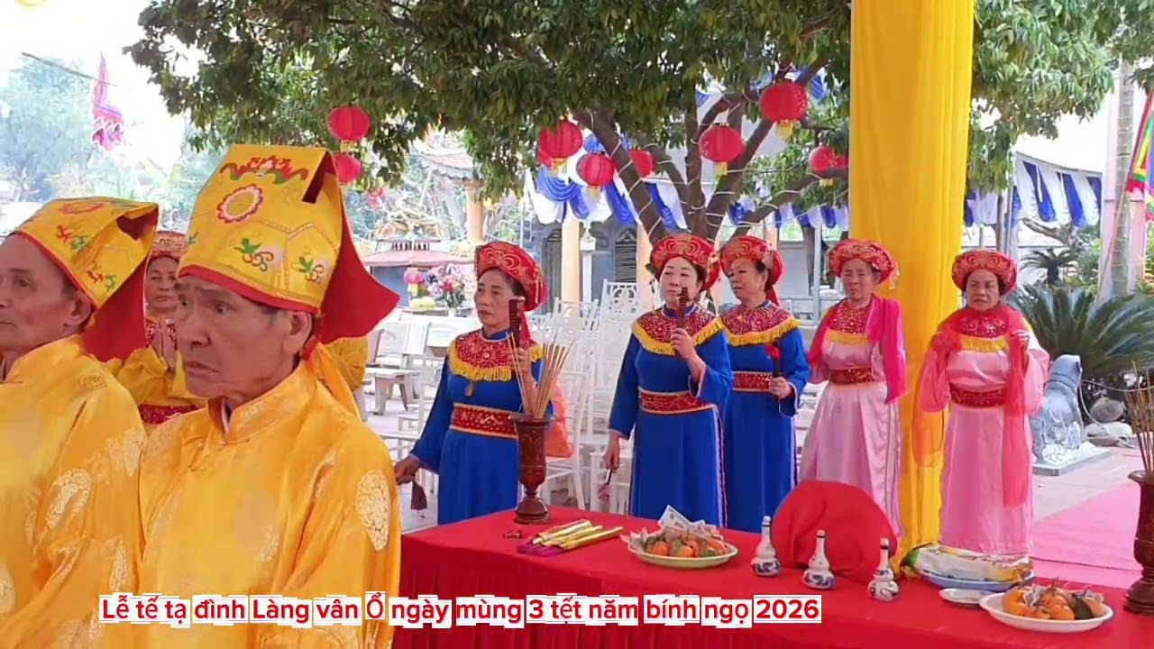LỄ TẾ TẠ ĐÌNH LÀNG VÂN Ổ NGÀY MÙNG 3 TẾT NĂM BÍNH NGỌ 2026 