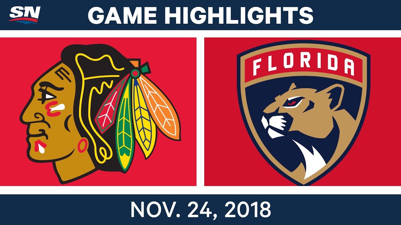 NHL Highlights | Blackhawks vs. Panthers – Nov. 24, 2018