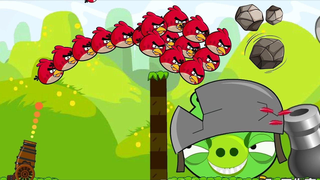 Angry Birds Cannon Collection 2 - OVERDRIVE FORCE 100 STONE TO BIGGEST PIGGIES!