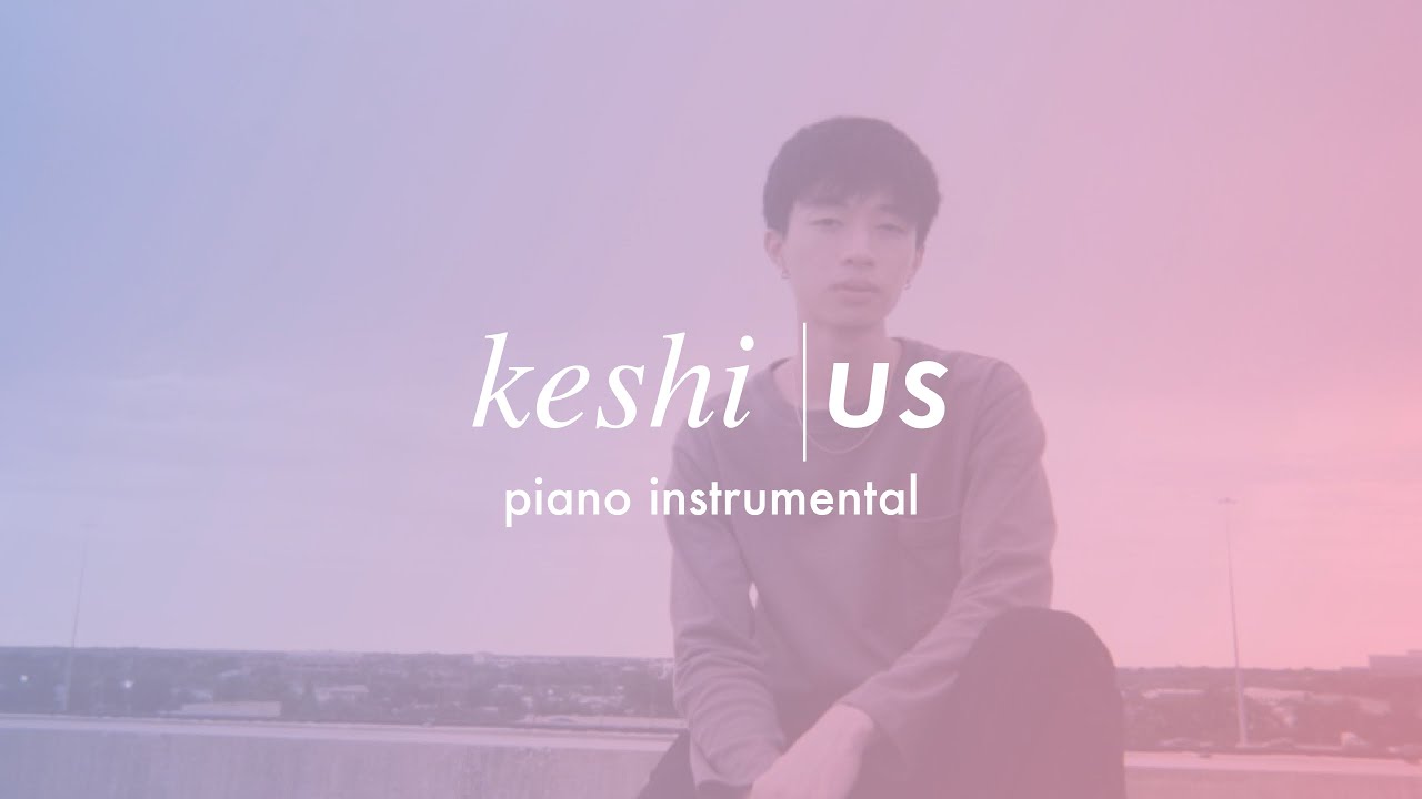 keshi - us | Piano Instrumental (Karaoke & Lyrics)