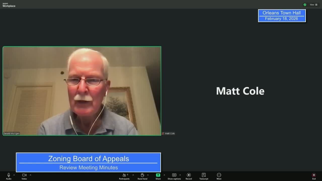 Zoning Board of Appeals - February 18, 2026