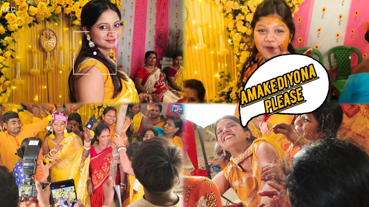 Amar didir Gaye holud 💛#viral #video