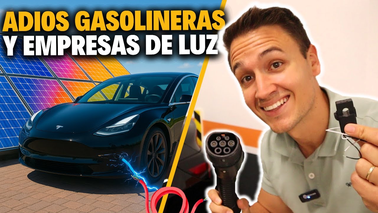 Así puedes CARGAR tu COCHE ELÉCTRICO con PLACAS SOLARES en casa