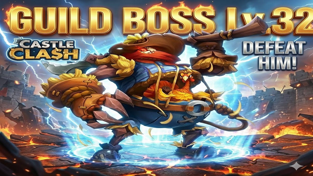 🛡️ Castle Clash: How to Defeat Guild Boss Lv. 32! 🛡️