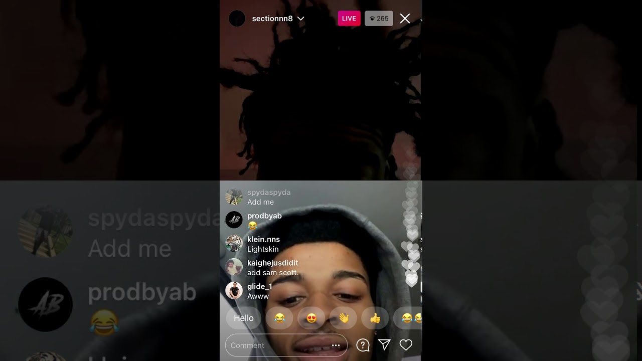 Section 8 goes live with producers and let’s them play beats (interesting)