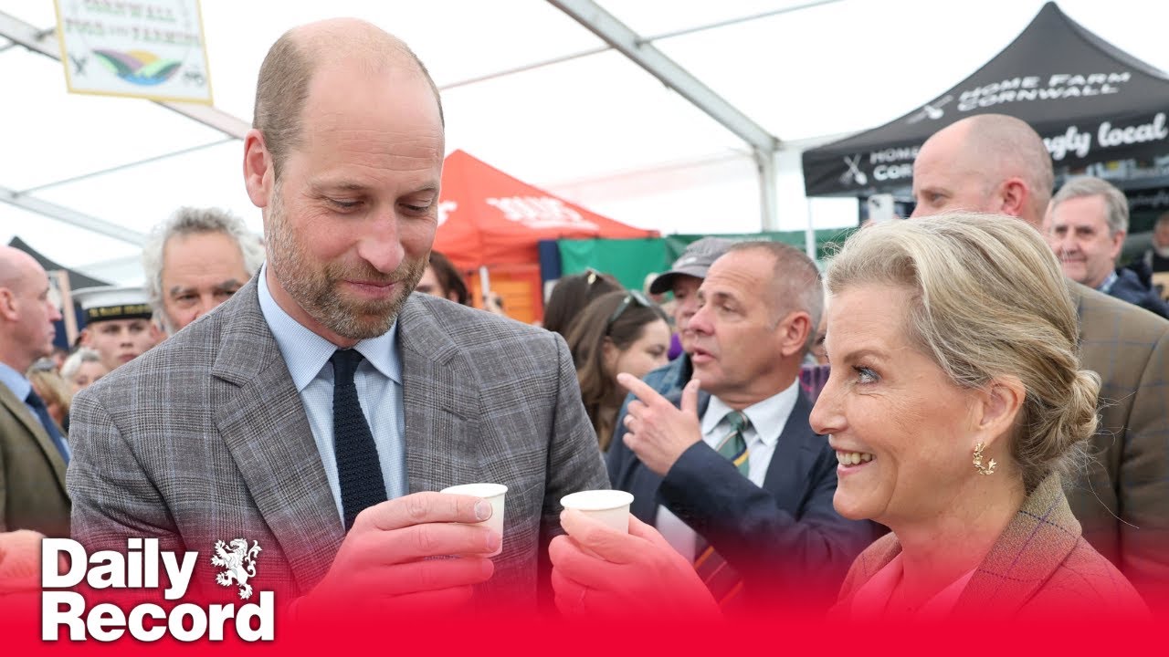 Prince William and Sophie, Duchess of Edinburgh, sample gin in rare joint outing in Cornwall