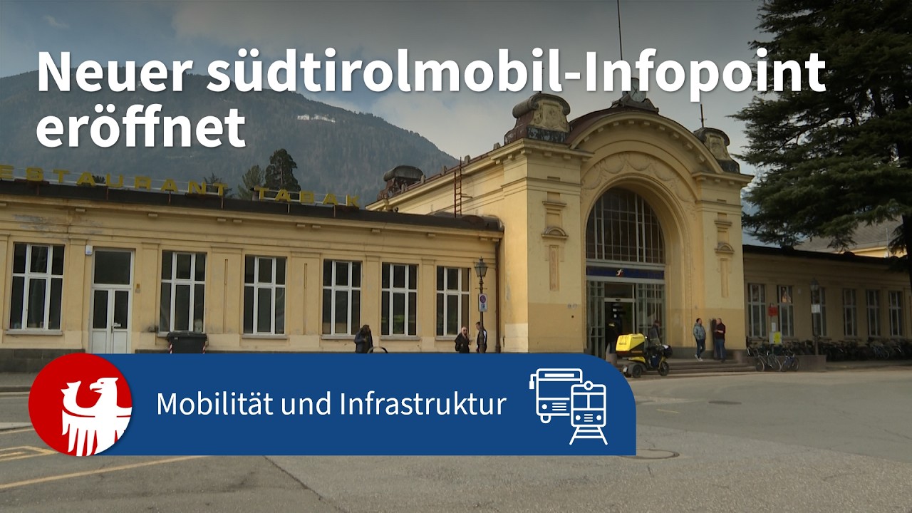Bahnhof Meran: Neuer südtirolmobil-Infopoint eröffnet