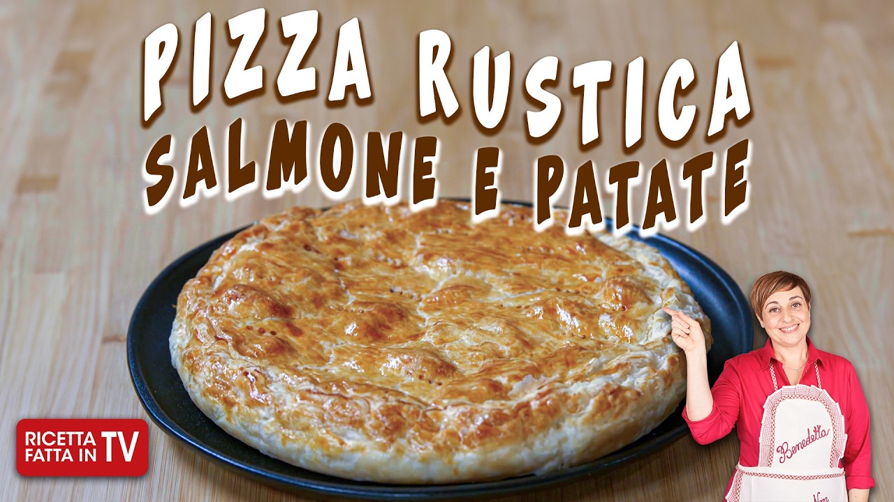 PIZZA RUSTICA DI SALMONE E PATATE di Benedetta Rossi - Ricetta TV Fatto in Casa per Voi