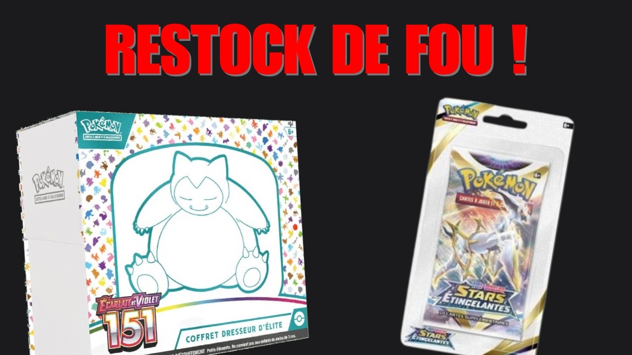 UN RESTOCK INCROYABLE ARRIVE SUR POKÉMON ! RESTOCK 151 ÉPÉE ET BOUCLIER !