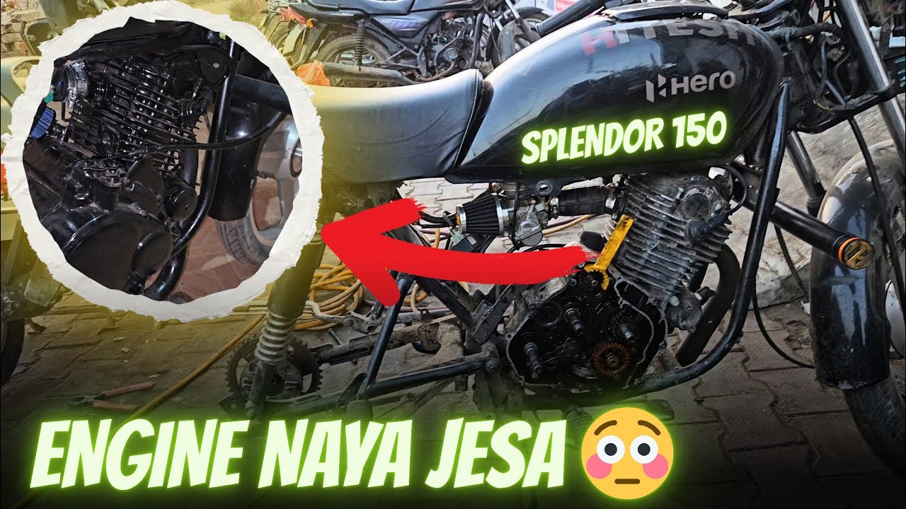 SPLENDOR 150 BIG UPDATE 🔥 | CLUTCH PLATE + ENGINE PAINT | LOOK HI BADAL GAYA