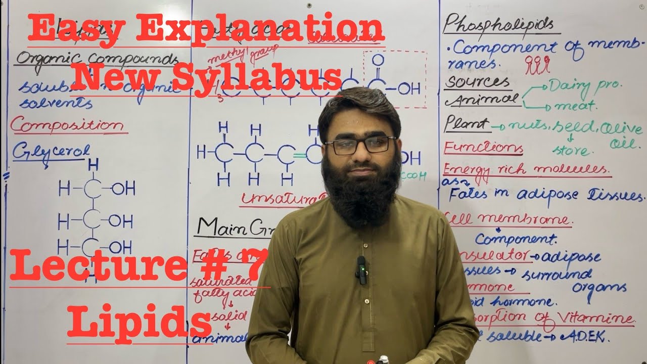 Lipids | Class 9 Biology Chapter 6 | PTB New Syllabus 2025 | New smart syllabus 2026