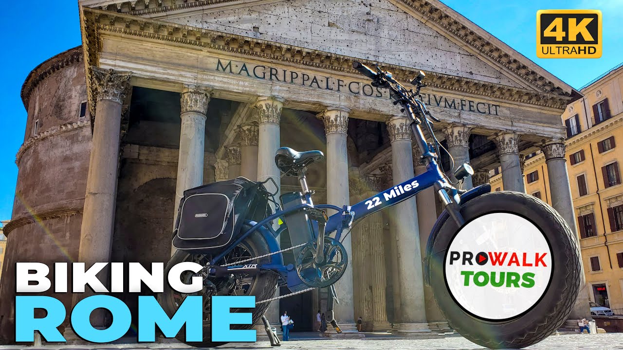 Bike Tour of Rome, Italy in 4K
