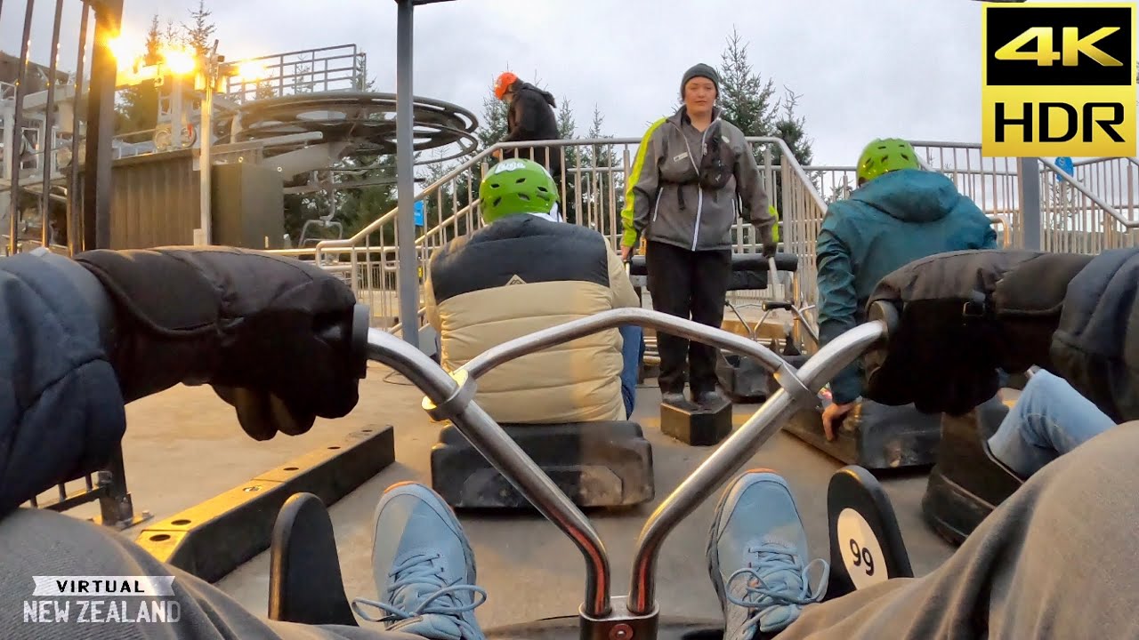 【4K HDR】Skyline Luge Queenstown South Island New Zealand!
