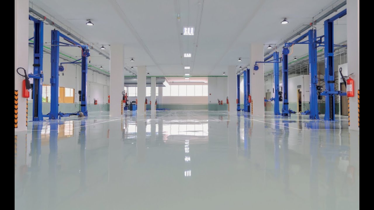 DUROSTICK POLYUREA FLOOR COATING Εφαρμογή σε βιομηχανικό δάπεδο.