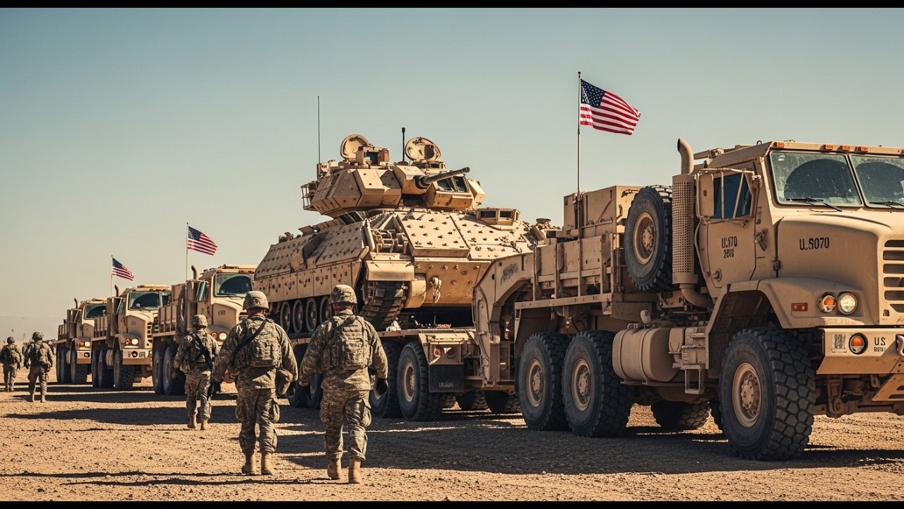 US Deploys Marine Combat Vehicles with Giant Transporters to Middle East as Iran Tensions Grow