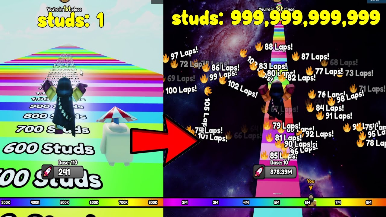 Made Billions of Studs In (🚀Fly Race)