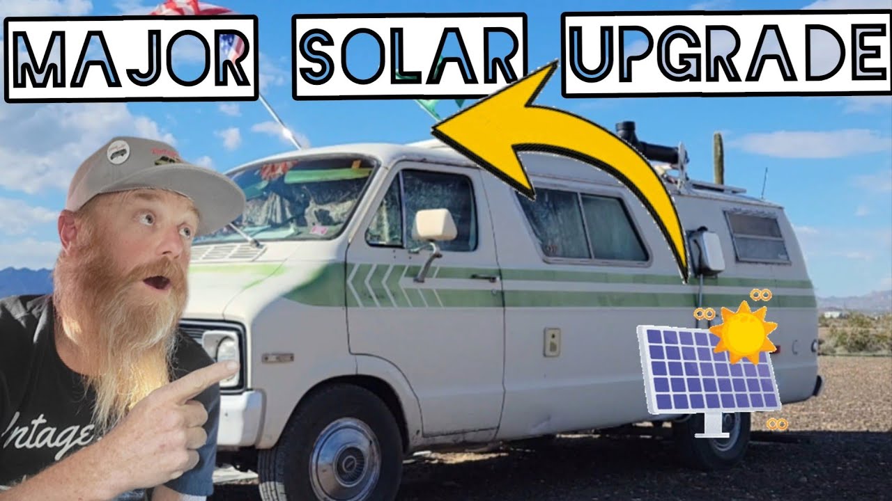 Van Life Quartzsite - Установка солнечных батарей на винтажный автодом посреди пустыни!
