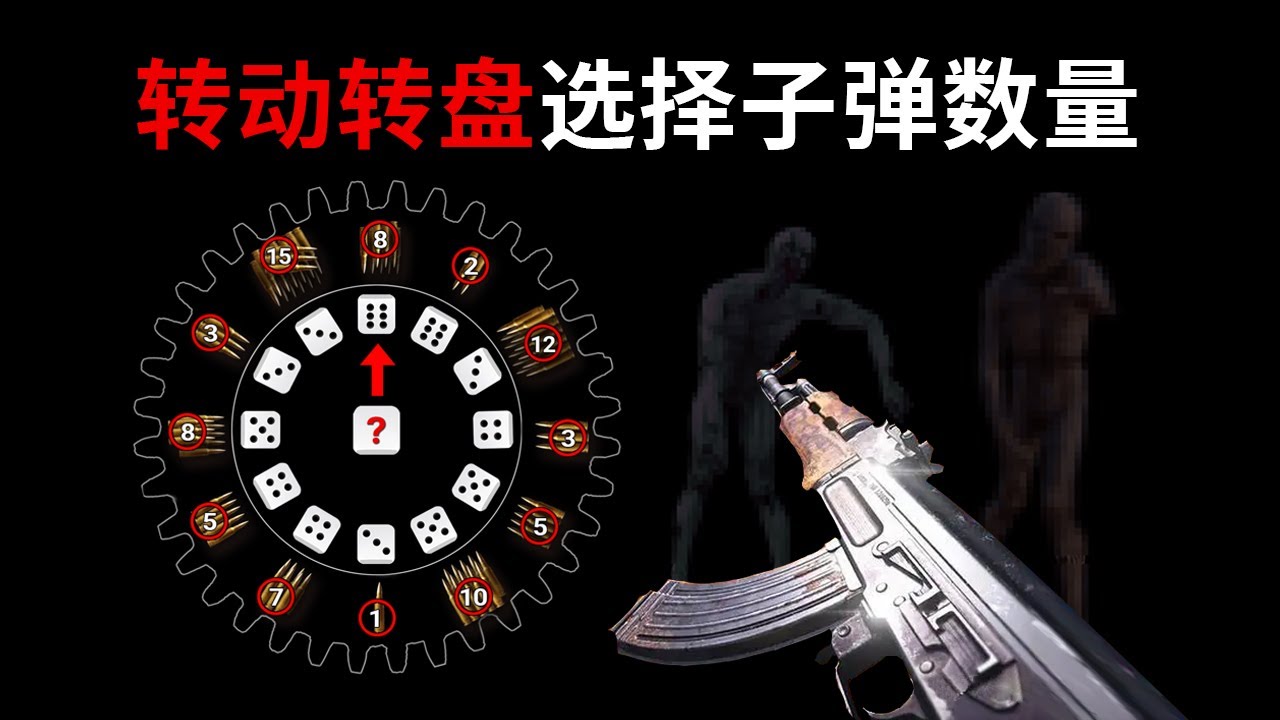 请转动转盘选择你的子弹数量，你能挑战成功吗？