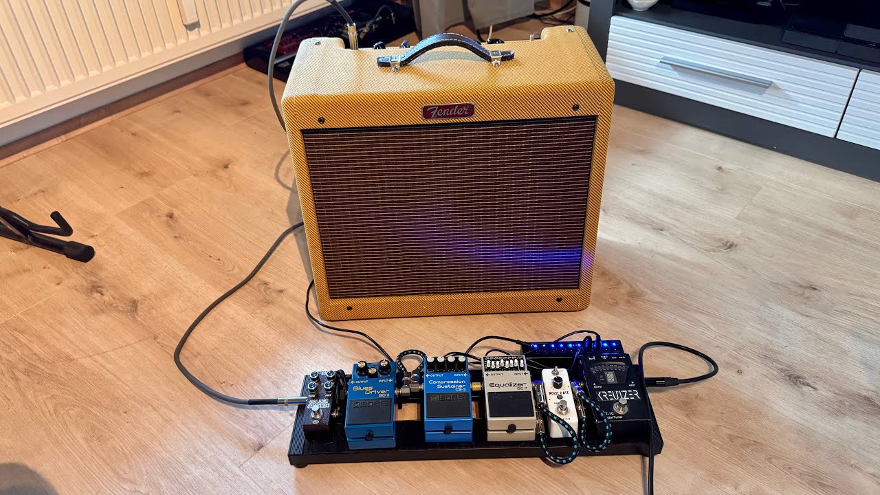How does a Fender Blues Junior LTD with Eminence Red White and Blues Speaker react to my Pedals? 