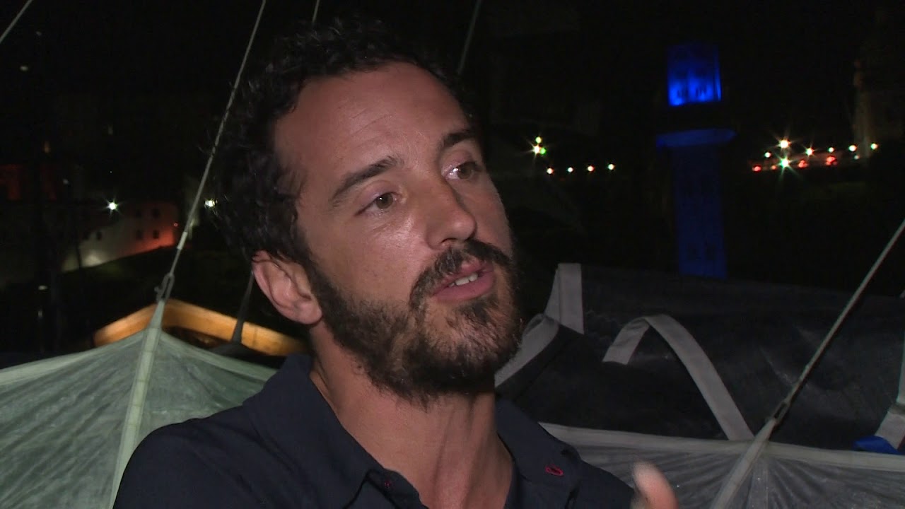 Arriv&eacute;e de Servane Escoffier et Louis Burton - Transat Jacques Vabre 2017