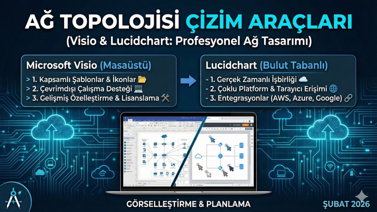 Ağ Topolojisi Çizim Araçları (Visio/Lucidchart)