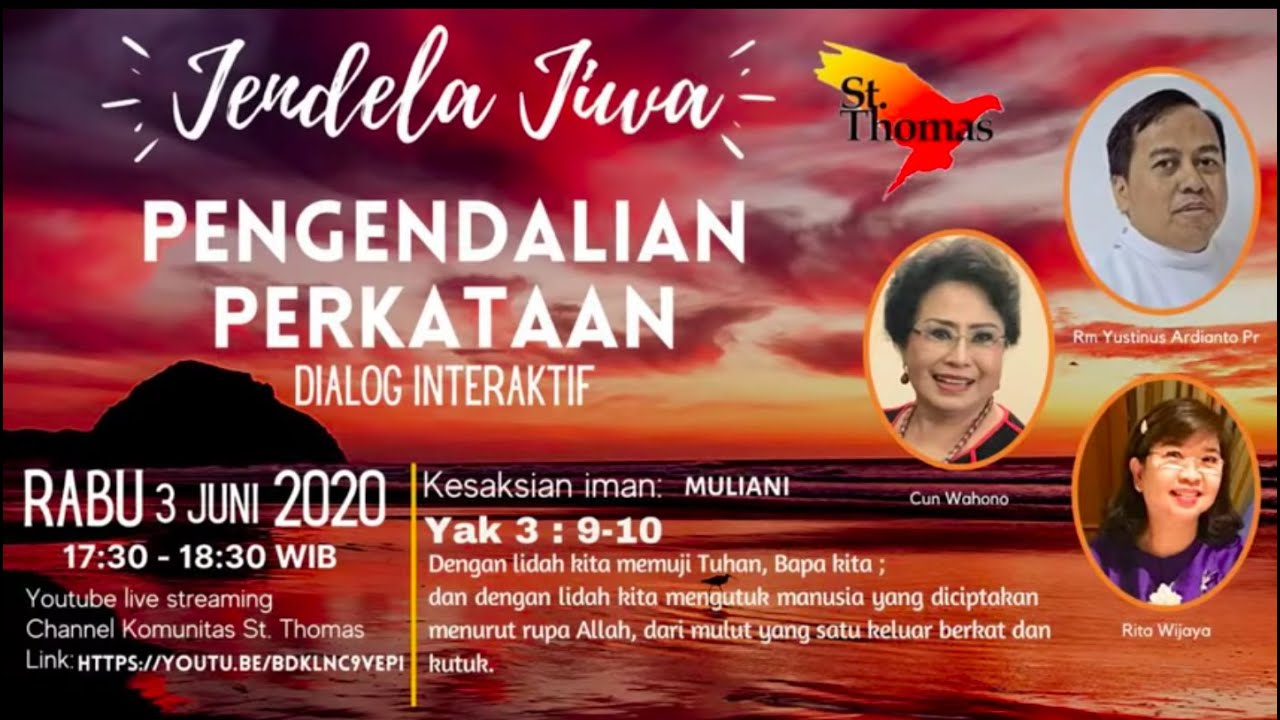 PENGENDALIAN PERKATAAN - Jendela Jiwa St. Thomas - 3 JUNI 2020